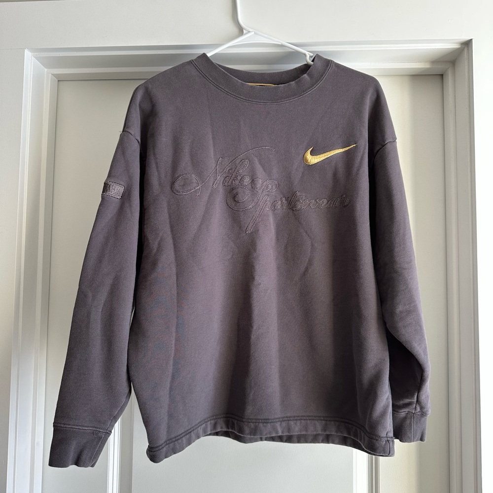Nike Gray Sweatshirt with Gold Accents